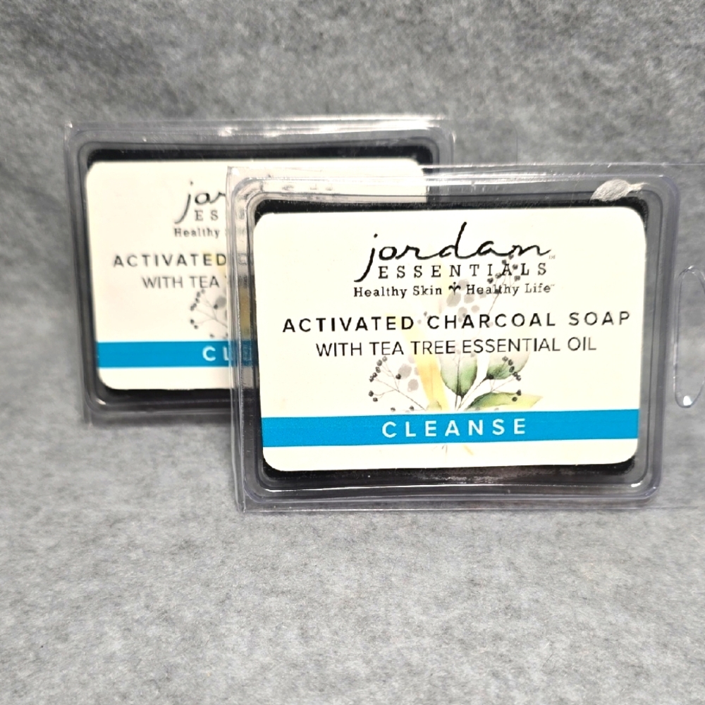 Jordan Essentials Activated Charcoal Soap With Tea Tree Essential Oil